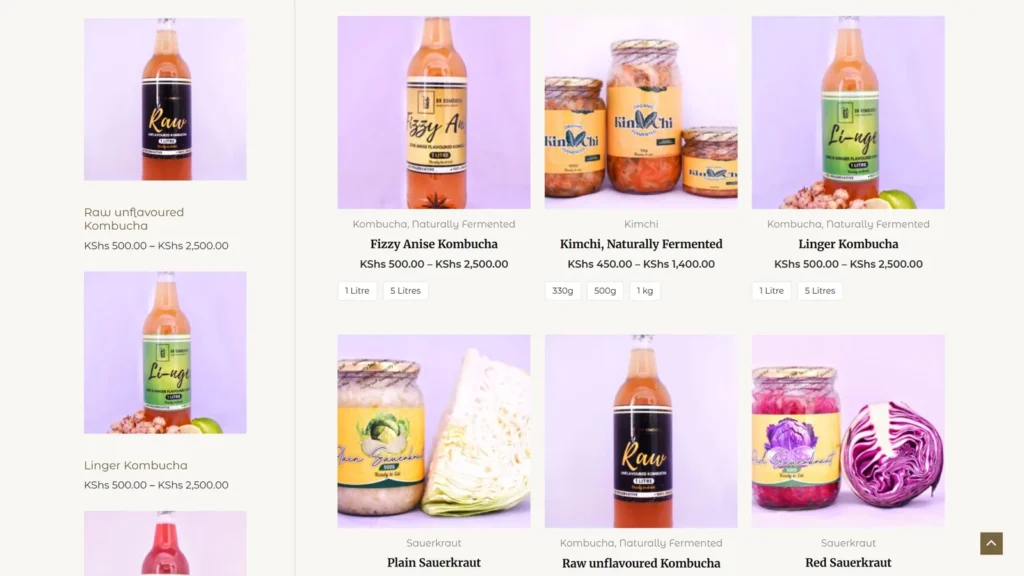 GutFeast Kenya online shop page